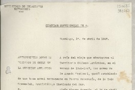 Circular Confidencial N° 4, 1948 abr. 1, Santiago Circular Confidencial N° 4, 1948 abr. 1, Santiago