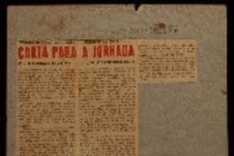 Carta para a jornada Carta para a jornada
