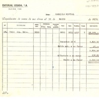 [Recibo] 1955 mar. 31, [Argentina?] [a] Gabriela Mistral
