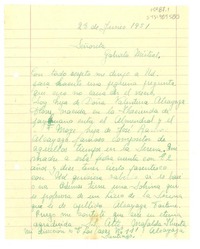 [Carta] 1951 jun. 28, Santiago, Chile [a] Gabriela Mistral