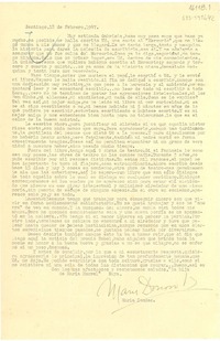 [Carta] 1947 feb. 18, Santiago, [Chile] [a] Gabriela [Mistral]