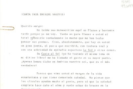 (Carta para Enrique Segovia) (Carta para Enrique Segovia)