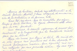 [Carta] 1947 abr. 3, Sierra Madre, [México] [a] Gabriela Mistral