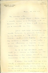 [Carta] 1951 dic. 22, Roma, [Italia] [a] [Gabriela Mistral]