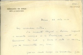 [Carta] 1951 dic. 22, Roma, [Italia] [a] [Gabriela Mistral]