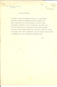 [Telegrama] 1952, Praga, [República Checa] [a] [Gabriela Mistral]