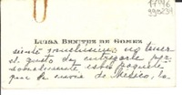 [Tarjeta] 1951 abr. 4, Turín, [Italia] [a] Gabriela Mistral