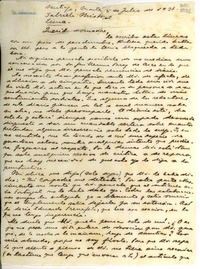 [Carta] 1948 jul. 5, Santiago [a] Gabriela Mistral, Lima