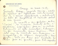 [Tarjeta] 1952 ene. 10, Concepción, Chile [a] Gonzalo Drago