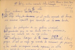 El reloj, rostro cansado de la casa