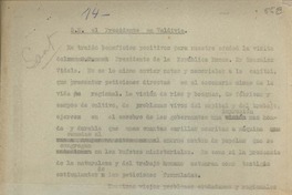 S.E. el Presidente en Valdivia