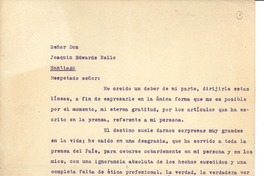 [Carta] 1935 dic. 11, Cárcel Pública, Santiago, Chile [a] Joaquín Edwards Bello