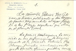 [Carta] 1958?, Concepción, Chile [a] Joaquín Edwards Bello
