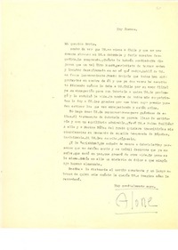 [Carta] [1957?], [Santiago, Chile] [a] Doris Dana, [New York]