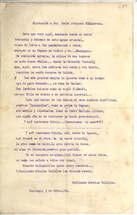 Salutación a don Pedro Jorquera Villarroel