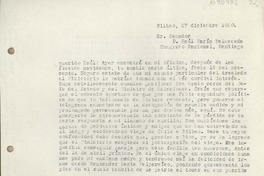 [Carta] 1950 diciembre 27, Bilbao, España [a] Raúl Marín Balmaceda, Santiago [Chile]
