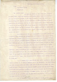 [Carta] 1937 julio 26, Santiago, Chile [a] Roque Esteban Scarpa  [manuscrito] Ernesto Montenegro.