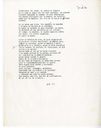 Silenciosas las salas  [manuscrito] Naín Nómez.