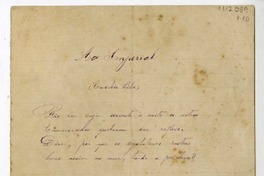 Ao imperial  [manuscrito] Eusebio Lillo.