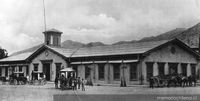 Estación de ferrocarriles de Copiapó, construida en 1854. Estación de ferrocarriles de Copiapó, construida en 1854.