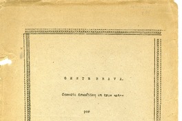 Gente Brava  [manuscrito] Aurelio Pinochet Alvis.