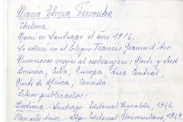 [Carta] 1967, Santiago, Chile [a] Biblioteca Nacional de Chile  [manuscrito] María Elvira Piwonka.
