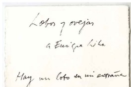 Lobos y ovejas  [manuscrito] Manuel Silva Acevedo.