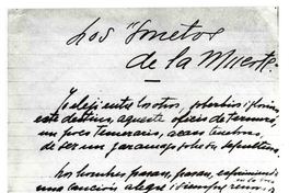 [Fragmento de "Los Sonetos de la Muerte"]  [fotografía].