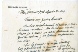 [Carta] 1944 agosto 28, San Francisco, California [a] Consuelo  [manuscrito] Juan Guzmán Cruchaga.