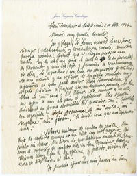 [Carta] 1944 diciembre 6, San Francisco, California [a] Consuelo  [manuscrito] Juan Guzmán Cruchaga.