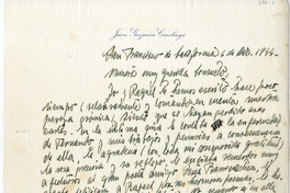 [Carta] 1944 diciembre 6, San Francisco, California [a] Consuelo  [manuscrito] Juan Guzmán Cruchaga.