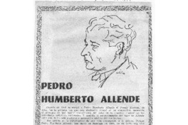 Pedro Humberto Allende Pedro Humberto Allende