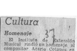 Cultura Homenaje