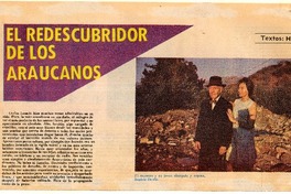 El redescubridor de los Araucanos El redescubridor de los Araucanos