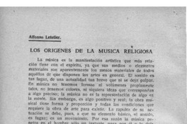 Los orígenes de la música religiosa Los orígenes de la música religiosa