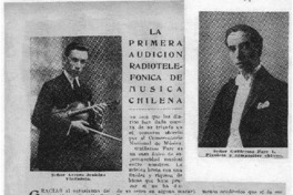 La primera audición radiotelefónica de música chilena La primera audición radiotelefónica de música chilena