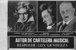 Autor de Cartelera Musical Responde con gentileza Autor de Cartelera Musical Responde con gentileza