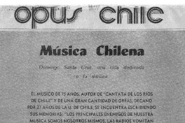 Música Chilena Domingo Santa Cruz, una vida dedicada a la música