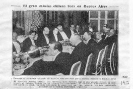 El gran músico chileno Soro en Buenos Aires El gran músico chileno Soro en Buenos Aires
