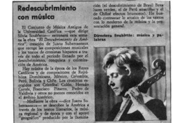 Redescubrimiento con música Redescubrimiento con música