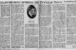 Cincuentenario artistico de Enrique Soro