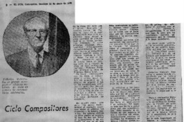 Ciclo compositores Chilenos Ciclo compositores Chilenos