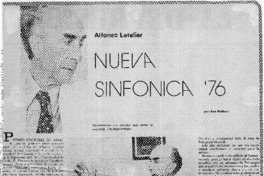 Nueva Sinfonía ´76 Alfonso Letelier Nueva Sinfonía ´76 Alfonso Letelier