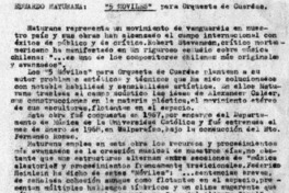 Eduardo Maturana: "5 Móviles" para Orquesta de cuerda. Eduardo Maturana: "5 Móviles" para Orquesta de cuerda.
