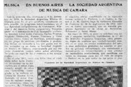 Música-en Buenos Aires-la Sociedad Argentina de Música de Cámara Música-en Buenos Aires-la Sociedad Argentina de Música de Cámara