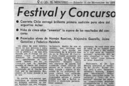 Festival y Concurso Festival y Concurso