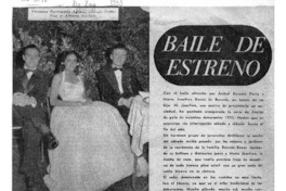 Baile de estreno Baile de estreno