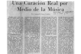 Una curación real por medio de la música Una curación real por medio de la música