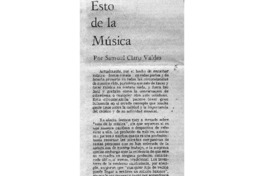 Esto de la Música Esto de la Música