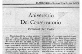 Aniversario del conservatorio Aniversario del conservatorio